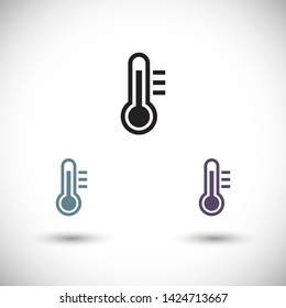 thermometer vector icon 10 eps , Lorem ipsum Flat design