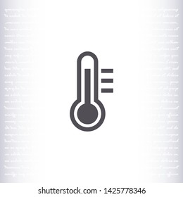 thermometer vector icon 10 eps , Lorem ipsum Flat design