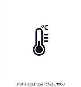 thermometer vector icon 10 eps , Lorem ipsum Flat design