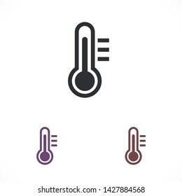 thermometer vector icon 10 eps , Lorem ipsum Flat design