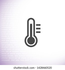thermometer vector icon 10 eps , Lorem ipsum Flat design