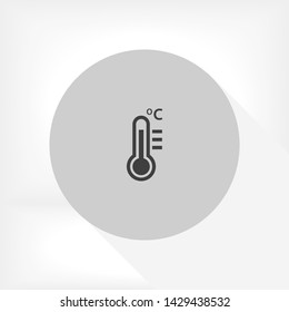 thermometer vector icon 10 eps , Lorem ipsum Flat design