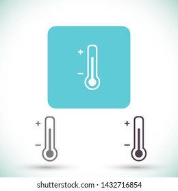 thermometer vector icon 10 eps , Lorem ipsum Flat design