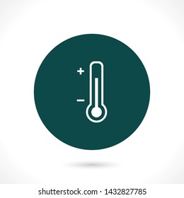 thermometer vector icon 10 eps , Lorem ipsum Flat design