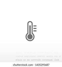 thermometer vector icon 10 eps , Lorem ipsum Flat design