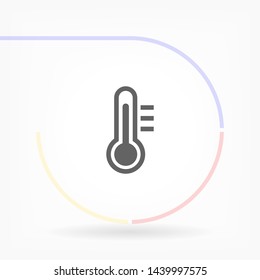 thermometer vector icon 10 eps , Lorem ipsum Flat design