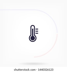 thermometer vector icon 10 eps , Lorem ipsum Flat design