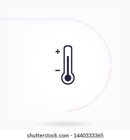 thermometer vector icon 10 eps , Lorem ipsum Flat design