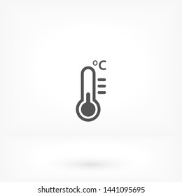 thermometer vector icon 10 eps , Lorem ipsum Flat design