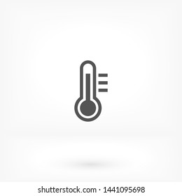 thermometer vector icon 10 eps , Lorem ipsum Flat design