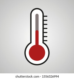 thermometer vector icon 10 eps , Lorem ipsum Flat design