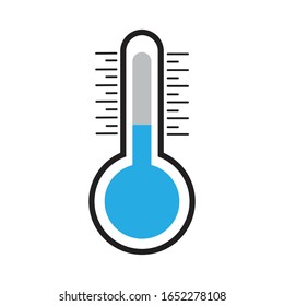Thermometer Vektorillustration Symbol 10 eps, weißer Hintergrund.