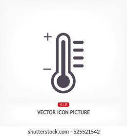 thermometer. Vector icon 10 EPS