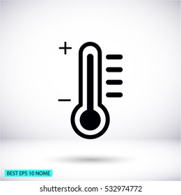 thermometer. Vector icon 10 EPS