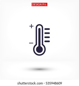thermometer. Vector icon 10 EPS