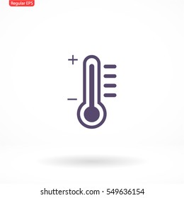 thermometer. Vector icon 10 EPS