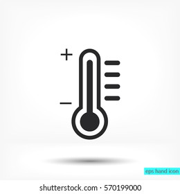 thermometer. Vector icon 10 EPS
