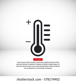 thermometer. Vector icon 10 EPS