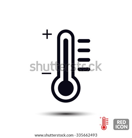 thermometer. Vector icon 10 EPS
