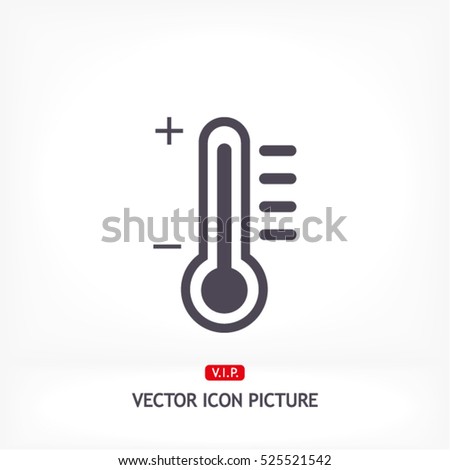 thermometer. Vector icon 10 EPS