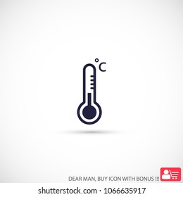 Thermometer  vector icon