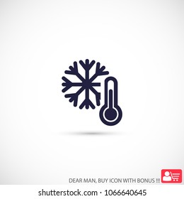 Thermometer  vector icon 