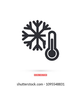 Thermometer  vector icon 