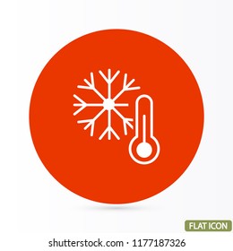 Thermometer  vector icon 