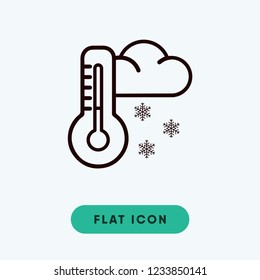 Thermometer vector icon