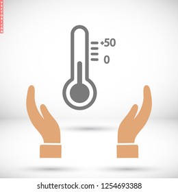 Thermometer  vector icon