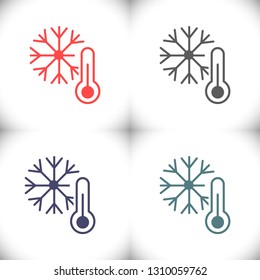 Thermometer  vector icon 