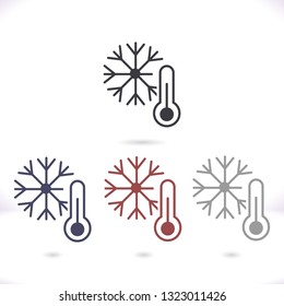 Thermometer  vector icon 