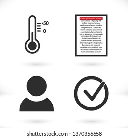 Thermometer  vector icon