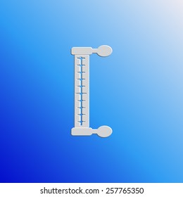 Thermometer vector icon 