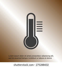 Thermometer vector icon