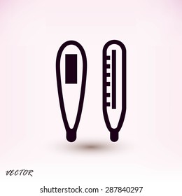 thermometer vector icon