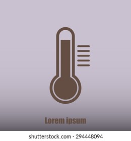 Thermometer vector icon 