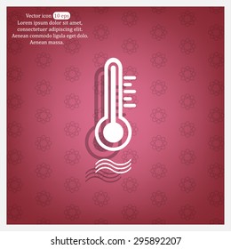 thermometer vector icon