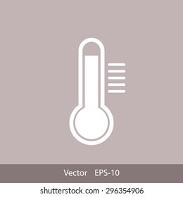 Thermometer vector icon
