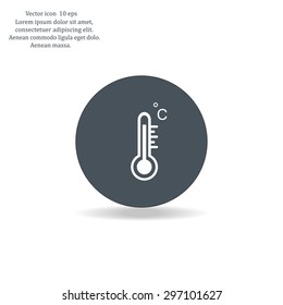 thermometer vector icon