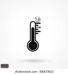 thermometer vector icon