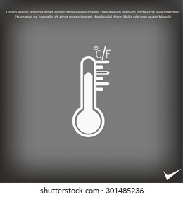 thermometer vector icon