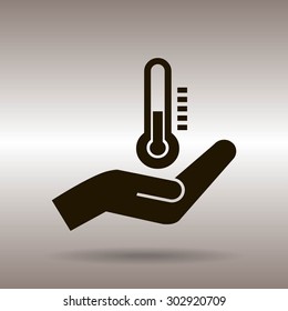 thermometer vector icon