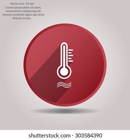 thermometer vector icon