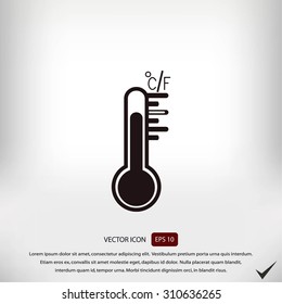 thermometer vector icon