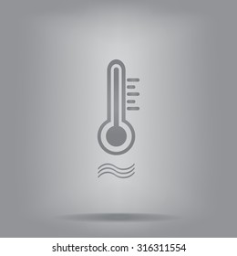 thermometer vector icon