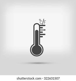thermometer vector icon