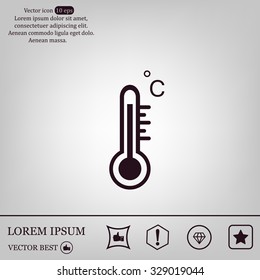 thermometer vector icon