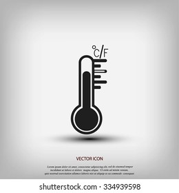 thermometer vector icon thermometer vector icon