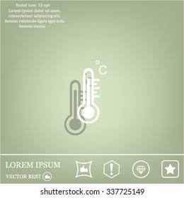 thermometer vector icon